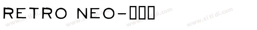 Retro Neo字体转换